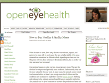 Tablet Screenshot of openeyehealth.com